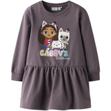 Name It Moonscape Nmfnuri Gabby Swe Dress Bru Sky