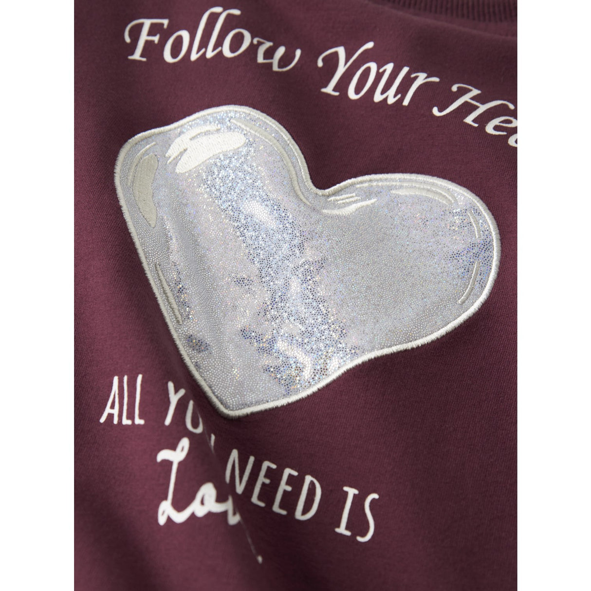 Name It Burgundy Nmfsakkina Ls Sweat Box Bru