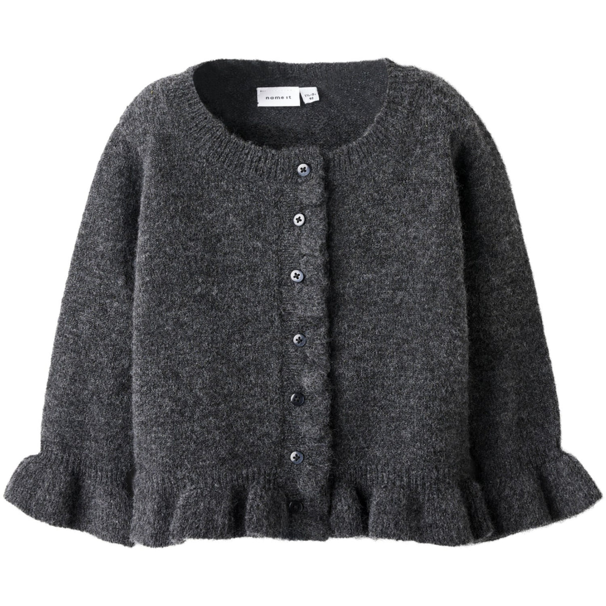 Name It Dark Grey Melange Nmfsupia Ls Knit Card