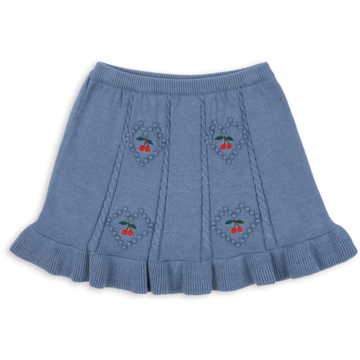 Konges Sløjd Country Blue Soleil Knit Skirt GOTS