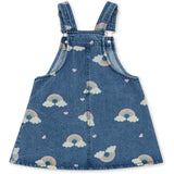 Konges Sløjd Rainbow Magot Overall Dress Denim GOTS