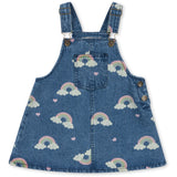 Konges Sløjd Rainbow Magot Overall Dress Denim GOTS