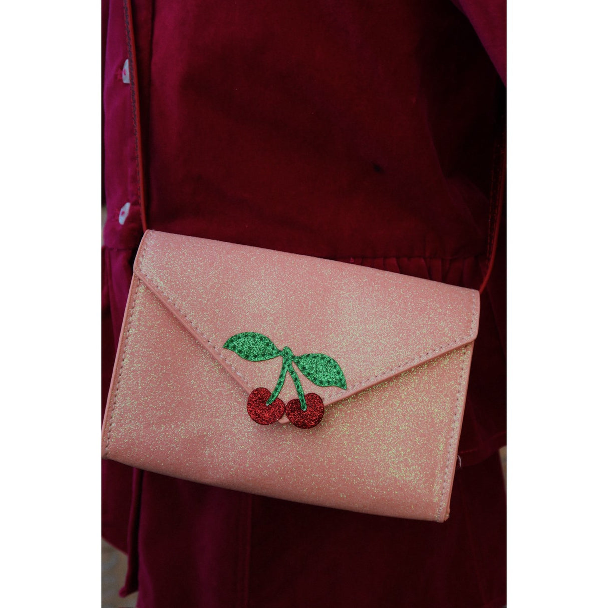 Konges Sløjd Pink Glitter Love Letter Wallet