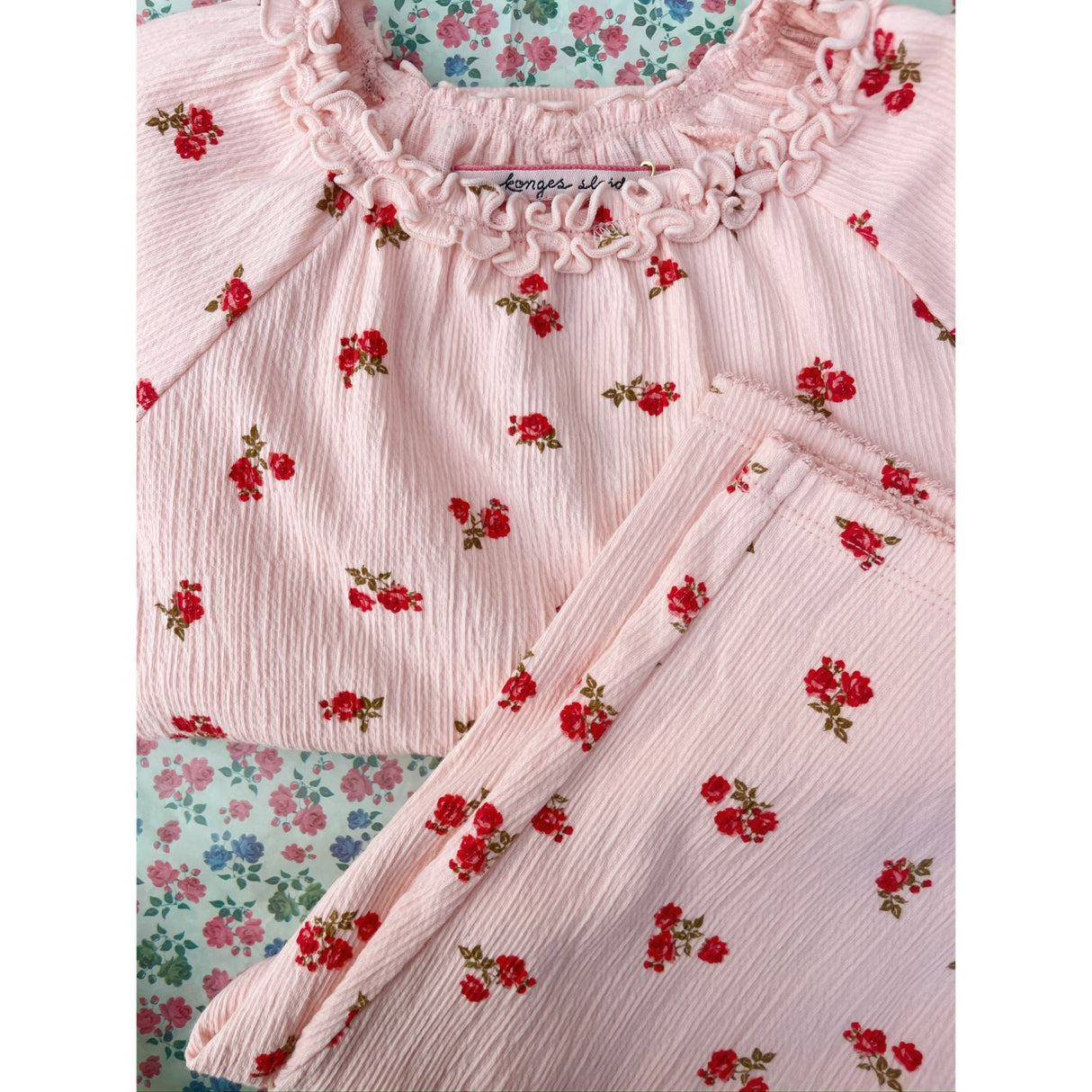 Konges Sløjd Rosa Pink Chleo Pants GOTS