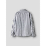 Name It Flint Stone Thin Stripe - Bright White Nmmrekid Shirt