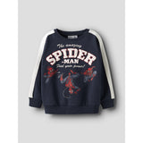 Name It Navy Blazer Nmmobert Spider Nreg Sweat Bru Mar