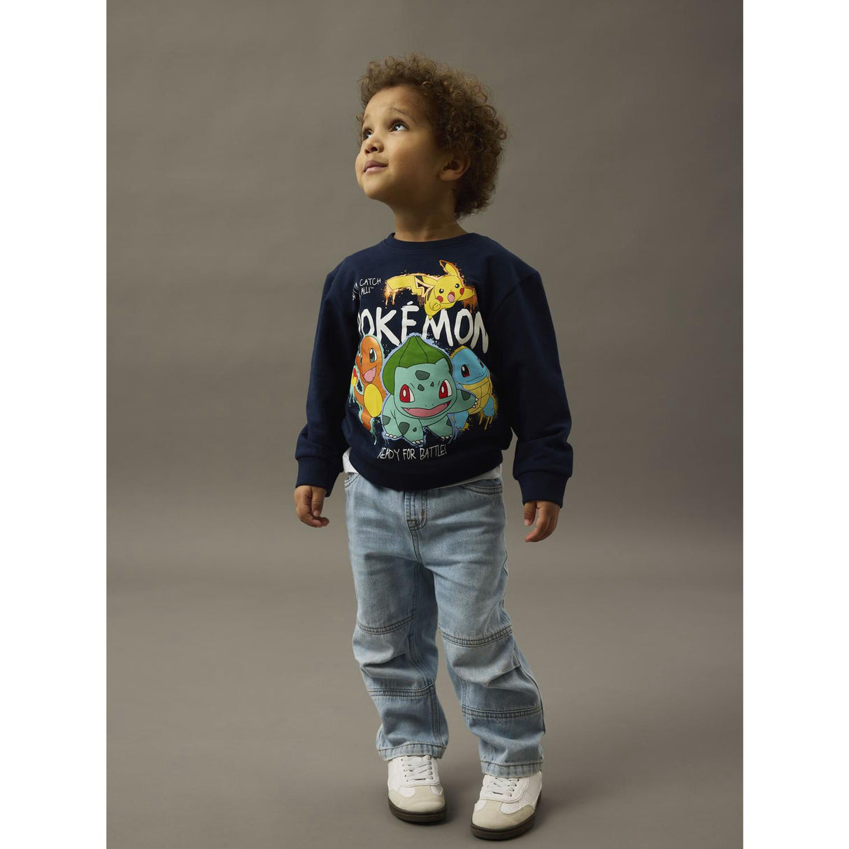 Name It Navy Blazer Nmmnoa Pokemon Nreg Sweat Bru Sky