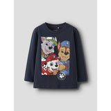 Name It Navy Blazer Nmmnitin Paw Ls Nreg Top Box Cplg