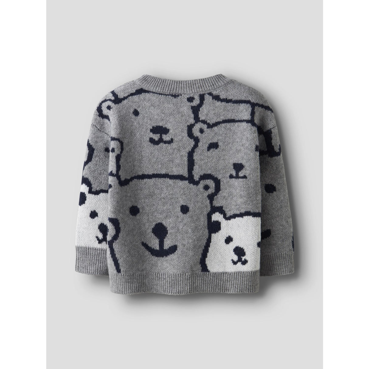 Name It Grey Melange Nmmsauel Ls Loose Knit