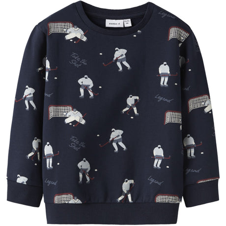 Name It Navy Blazer Nmmsofus Ls Nreg Sweat Bru