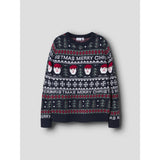 Name It Dark Sapphire Nknrastokka Ls Knit