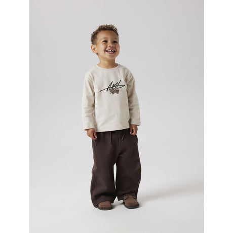 Name It Seal Brown Nmnraso Barrel Sweat Pants Bru