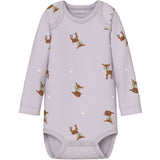 Name It Lilac Marble Nbfbody 3P Ls Lilac Marble Deer Noos