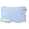 Studio Feder Milk Stripe Celia Mini Toiletry Bag Cotton