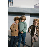 MarMar Wool Check Earthy Check Oval Jacket