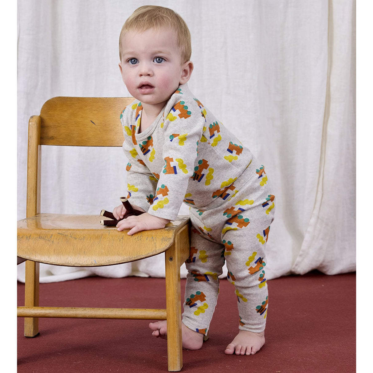 Bobo Choses Light Heather Grey Bobo Choo Choo All Over Body