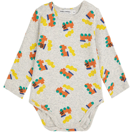 Bobo Choses Light Heather Grey Bobo Choo Choo All Over Body