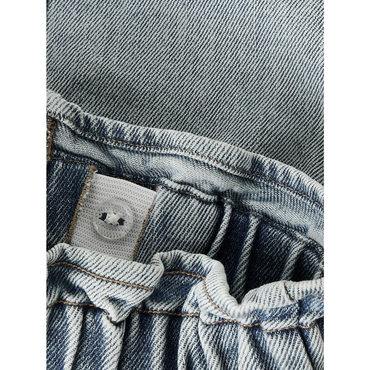 Lil'Atelier Medium Blue Denim Flower Emb Nmfdarlee Doa Dnm Skirt 4499-Se Lil