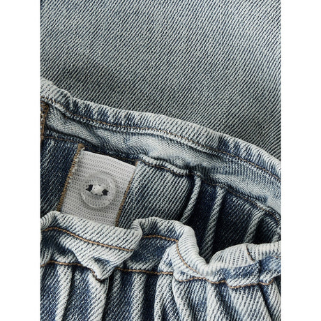 Lil'Atelier Medium Blue Denim Flower Emb Nmfdarlee Doa Dnm Skirt 4499-Se Lil