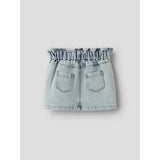 Lil'Atelier Medium Blue Denim Flower Emb Nmfdarlee Doa Dnm Skirt 4499-Se Lil