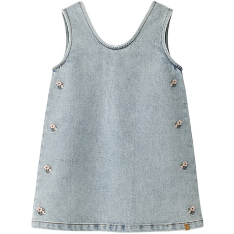 Lil'Atelier Medium Blue Denim Flower Emb Nmfdarlee Doa Dnm Spencer 4499-Se Lil