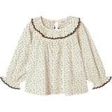 Lil'Atelier Turtledove Red Dahlia Nmfrasia Ls Loose Shirt Lil