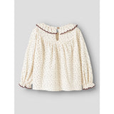 Lil'Atelier Turtledove Red Dahlia Nmfrasia Ls Loose Shirt Lil