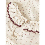 Lil'Atelier Turtledove Red Dahlia Nmfrasia Ls Loose Shirt Lil