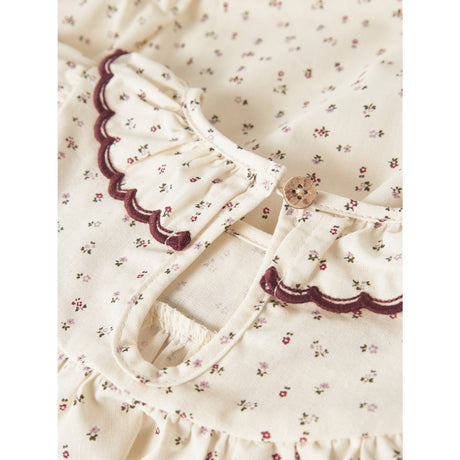 Lil'Atelier Turtledove Red Dahlia Nbfrasia Ls Loose Body Shirt Lil