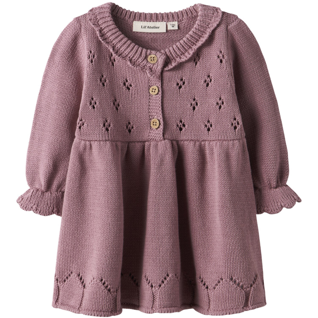 Lil'Atelier Nostalgia Rose Nbframla Lia Ls Knit Dress Lil