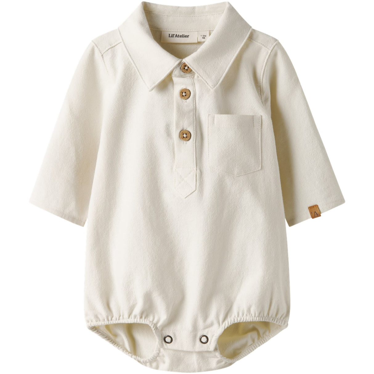 Lil'Atelier Turtledove Nbmhadam Ls Body Shirt Lil