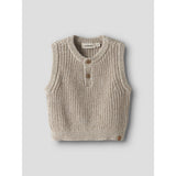 Lil'Atelier Oxford Tan Melange Nbmrokko Knit Vest Lil
