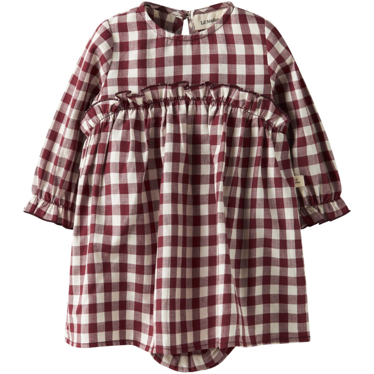 Lil'Atelier Red Dahlia Nbfrio Ls Loose Body Dress Lil