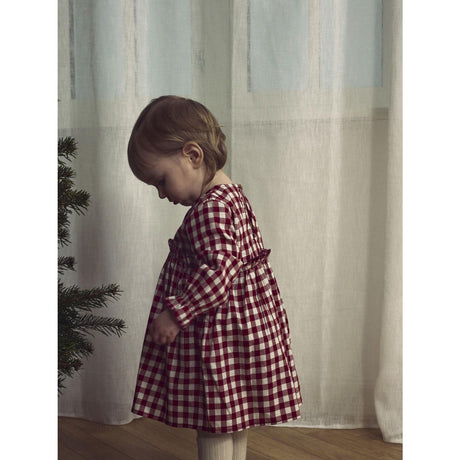 Lil'Atelier Red Dahlia Nbfrio Ls Loose Body Dress Lil