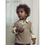Lil'Atelier Oxford Tan Melange Nmmrokko Knit Vest Lil