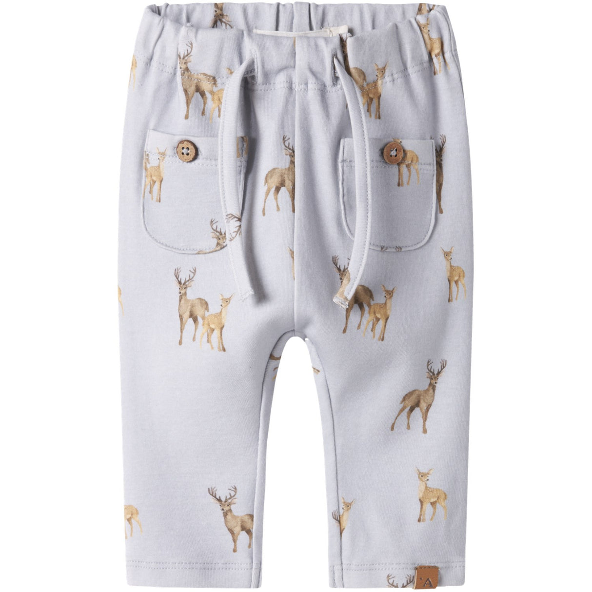 Lil'Atelier Gray Dawn Deer Nbmlayo Gel Loose Pants Lil