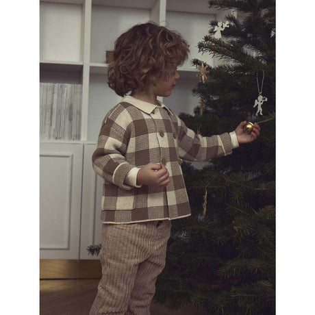 Lil'Atelier Sepia Tint Nmmrobo Ls Loose Knit Card Lil