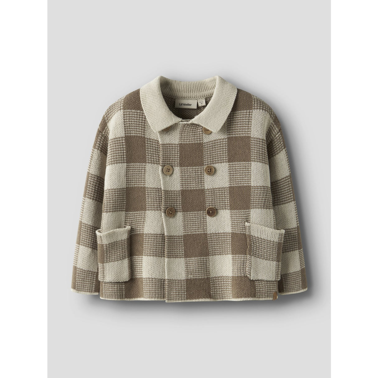 Lil'Atelier Sepia Tint Nmmrobo Ls Loose Knit Card Lil