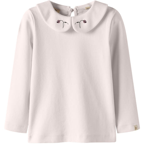 Lil'Atelier Almost Mauve Nmffundo Emb Ls Slim Top Lil