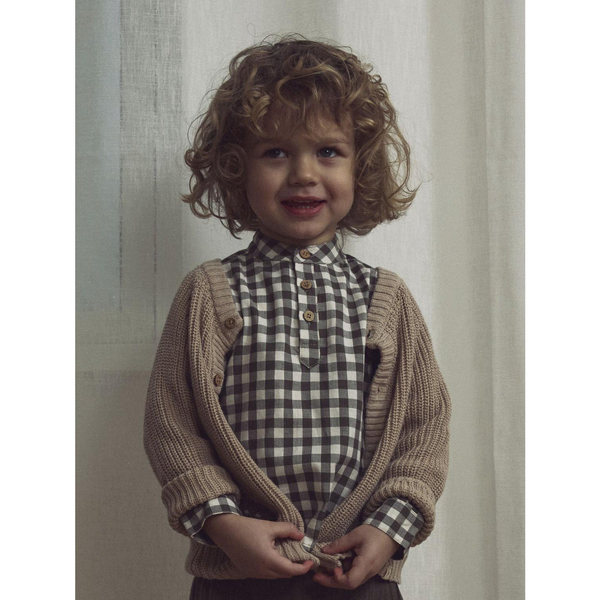 Lil'Atelier Oxford Tan Nmmemlen Lak Ls Knit Card Lil