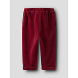 Lil'Atelier Red Dahlia Nmfsaga Sag Loose Pants Lil