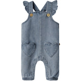 Lil'Atelier Medium Blue Denim Nbflulia Loose Dnm Overall 4017-Cj Lil