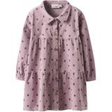 Lil'Atelier Violet Ice Dots Nmfsomba Loose Cord Dress 7766-So S Lil
