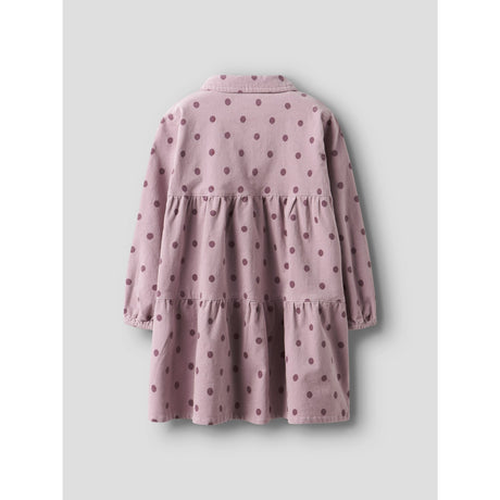 Lil'Atelier Violet Ice Dots Nmfsomba Loose Cord Dress 7766-So S Lil