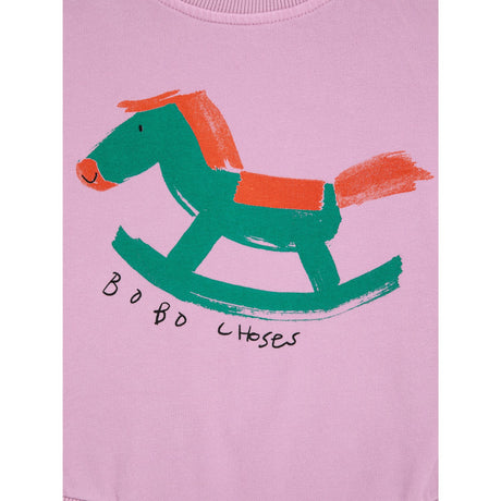 Bobo Choses Lavender Rocking Horse Body Sweatshirt