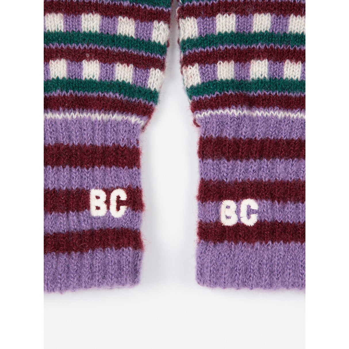 Bobo Choses Purple Jacquard Long Gloves