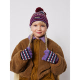 Bobo Choses Purple Jacquard Long Gloves