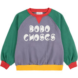 Bobo Choses Multicolor Color Block Ranglan Sweatshirt