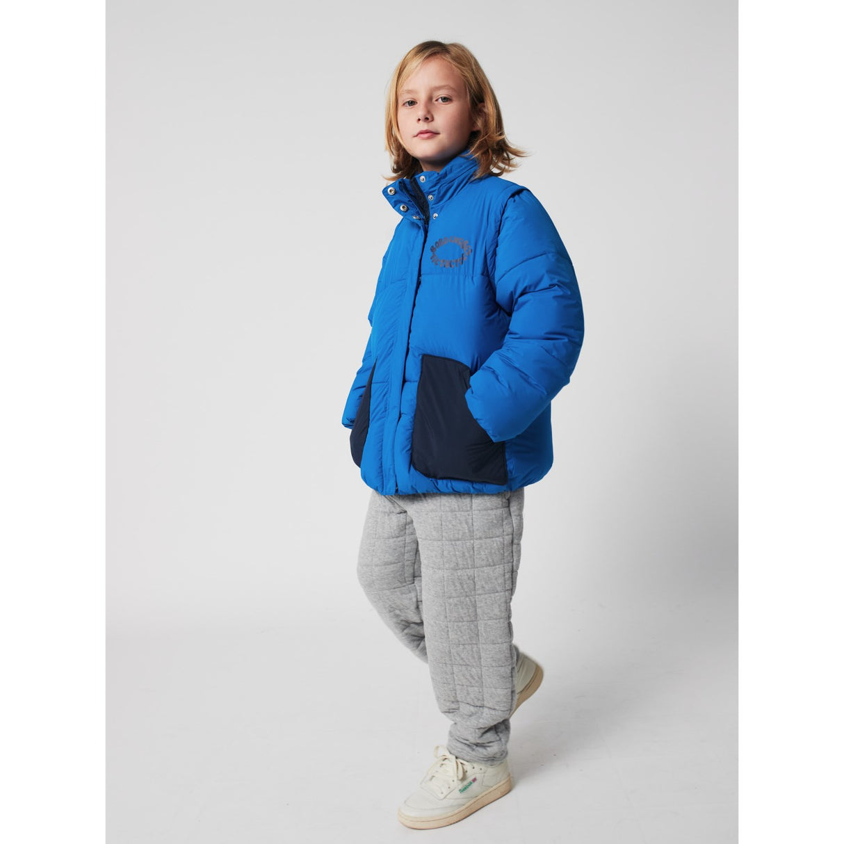 Bobo Choses Blue Tic Tac Toe Padded Anorak