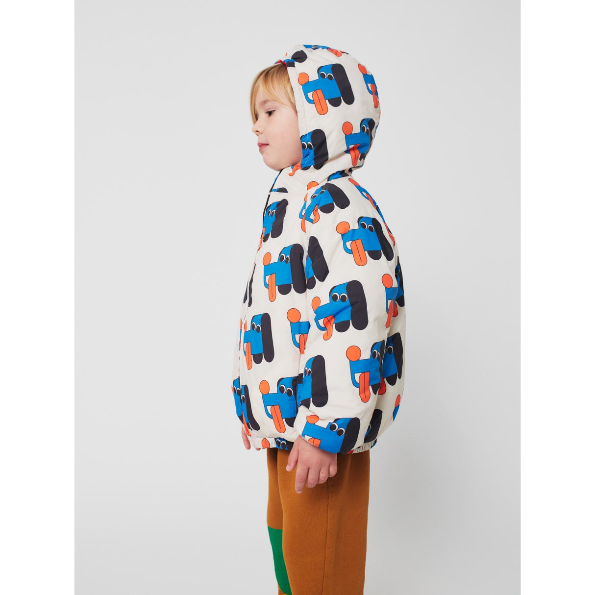Bobo Choses Offwhite Doggy Mate All Over Reversible Anorak